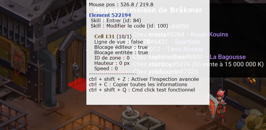 Overlay d'inspection In-Game