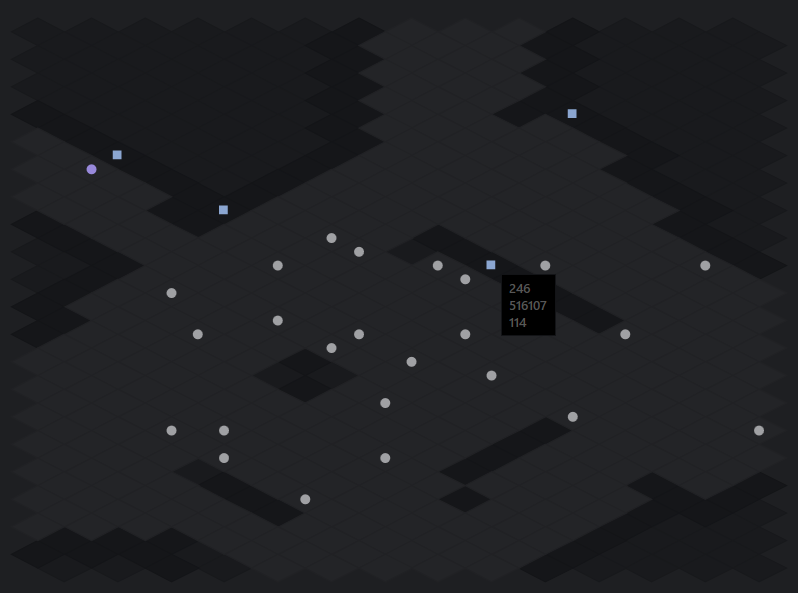 Carte isométrique en temps réel
